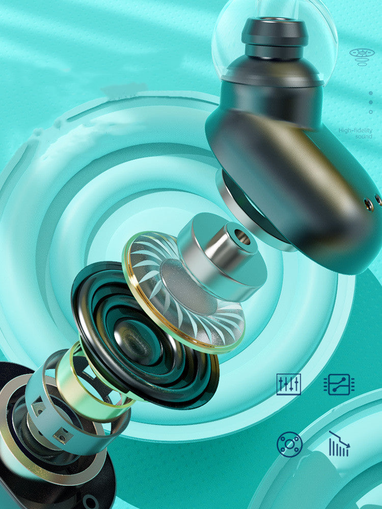 Close-up of a mechanical component with a teal abstract background