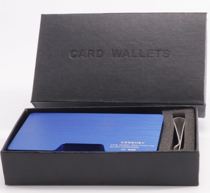 Blue card wallet
