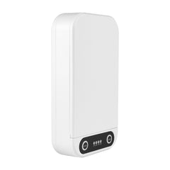 A white mobile phone disinfection box with a USB port on the front.