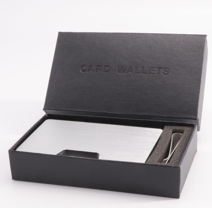 Silver card wallet