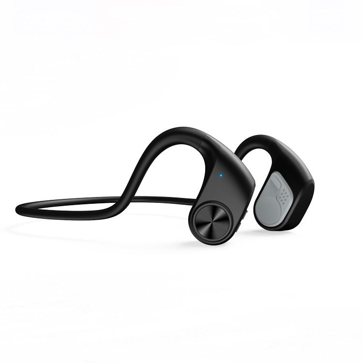 Black wireless earbuds
