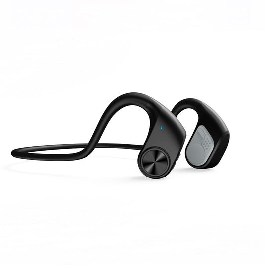 Black wireless earbuds