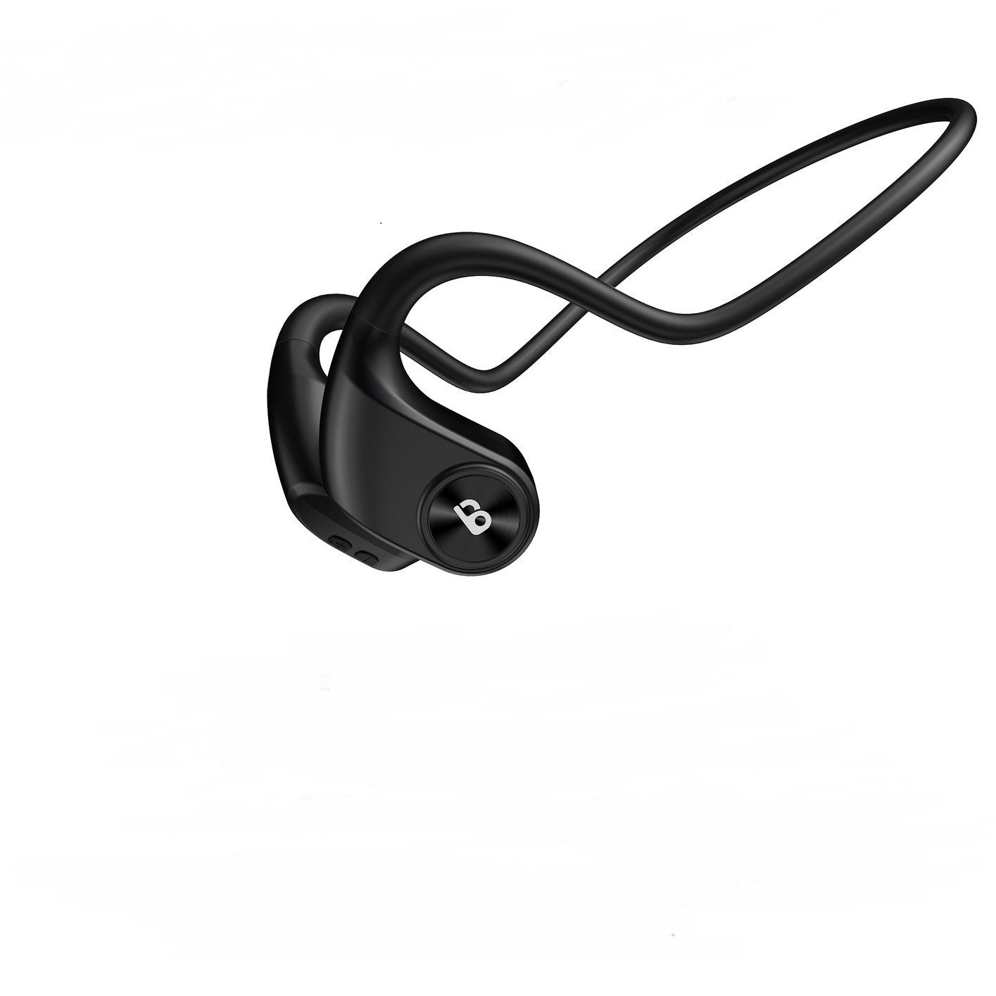 Black wireless earbud